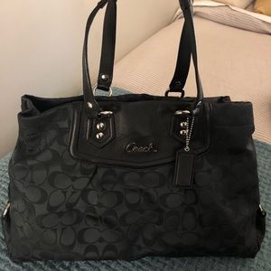 Black Coach Signature Purse / Tote